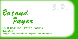 botond payer business card